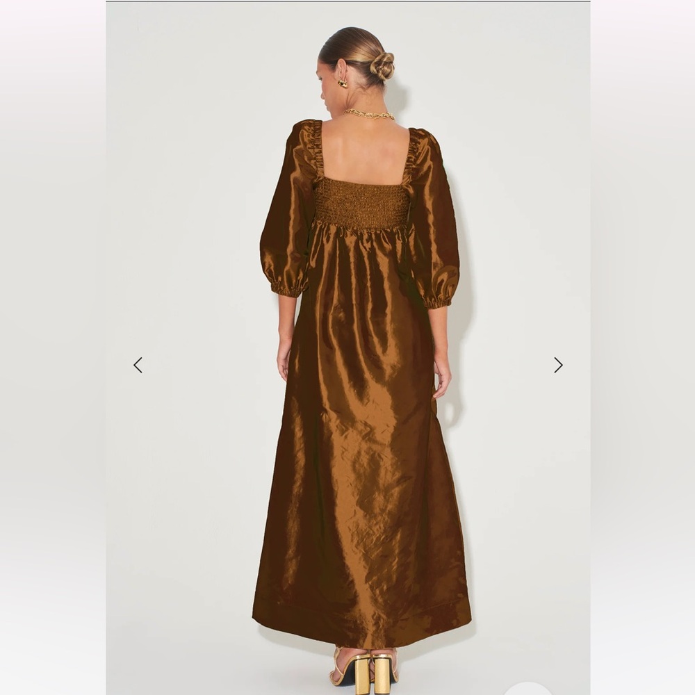 Elegant Brown Maxi Dress